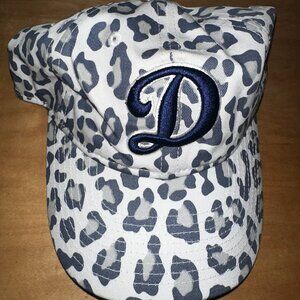 LA Dodgers - leopard blue / grey dad cap
